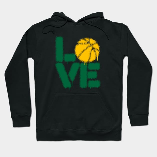 BASKETBALL LOVE sprsncs Hoodie by undergroundART